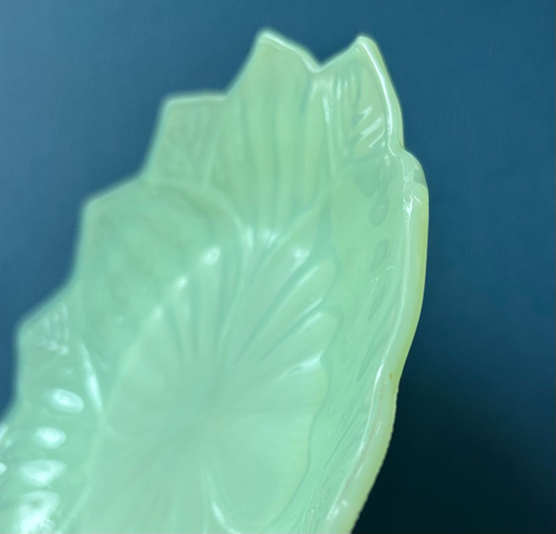 빈티지 파이어킹 제다이트 리프 앤 블러썸 런천 플레이트 (21cm) 이미지