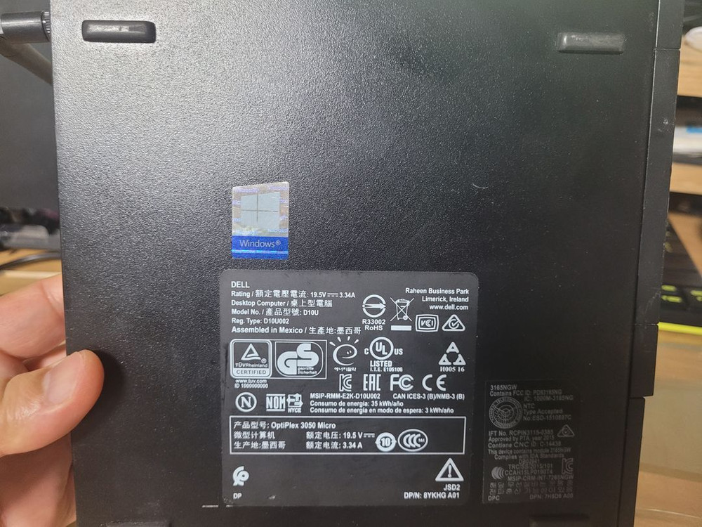 미니PC DELL Optiplex 3050 i5/16g/240G 팝니다. 이미지