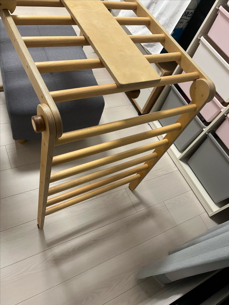 클릭사다리 (원목 유아 정글짐) 이미지