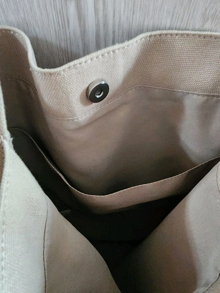 자주* 투포켓 캔버스 숄더백 이미지