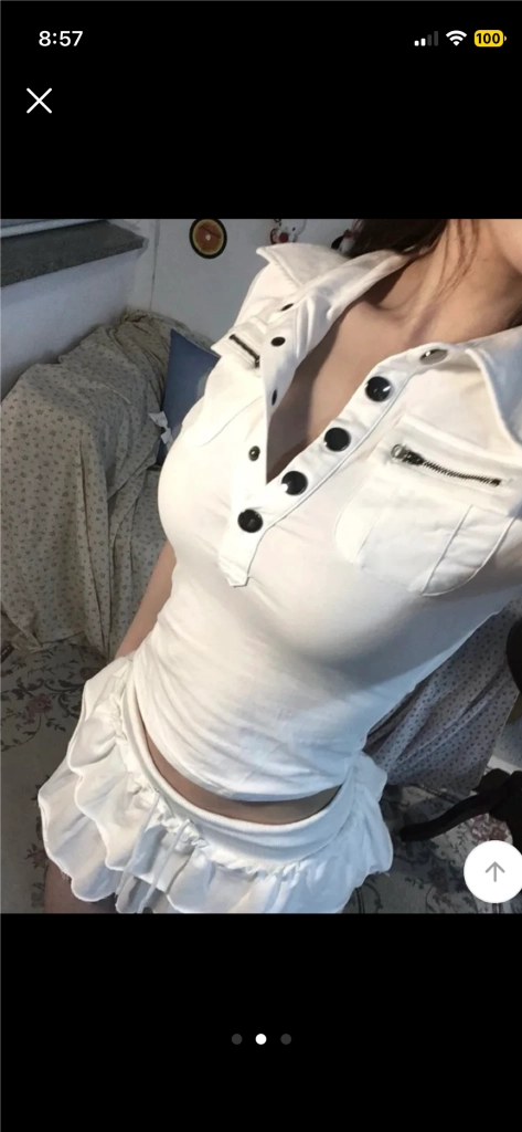 거의새거)에이블리 카라 포켓 지퍼티 반팔티셔츠 보헤미안서울 미스치프 쓰리타임즈 에이블리 지그재그 이미지