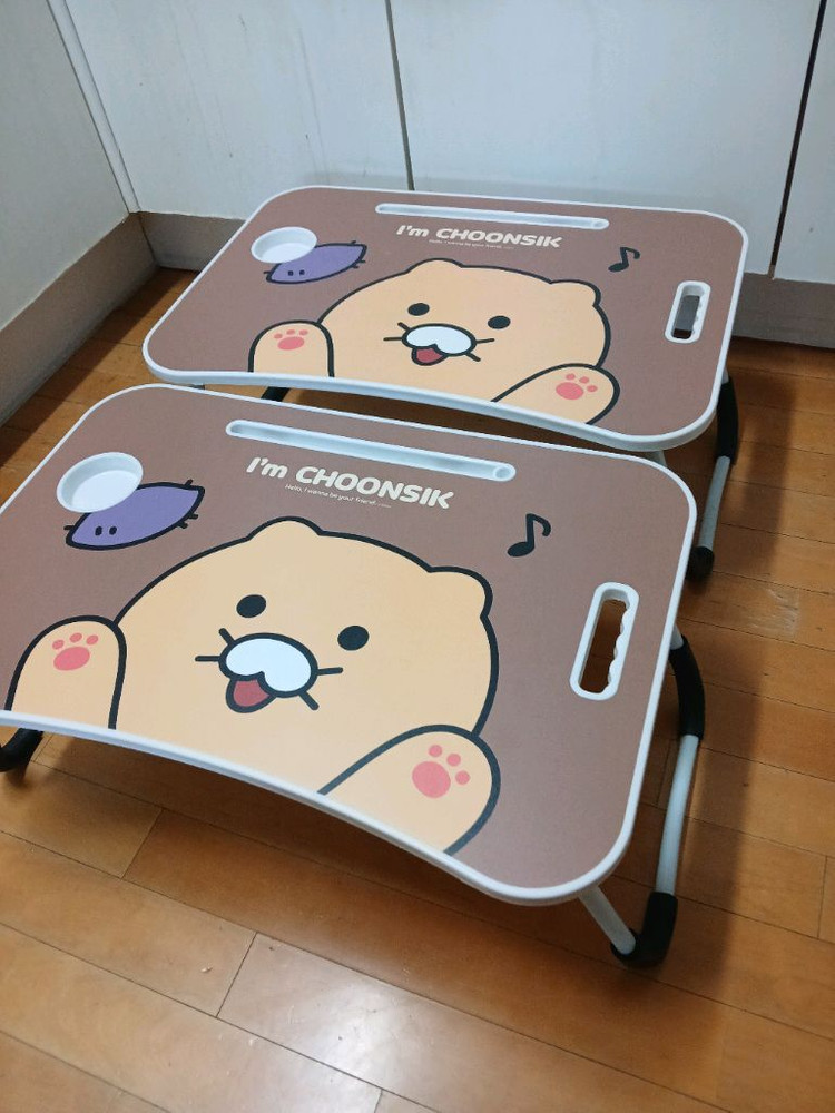 춘식이 접이식 노트북테이블.베드 트레이 이미지