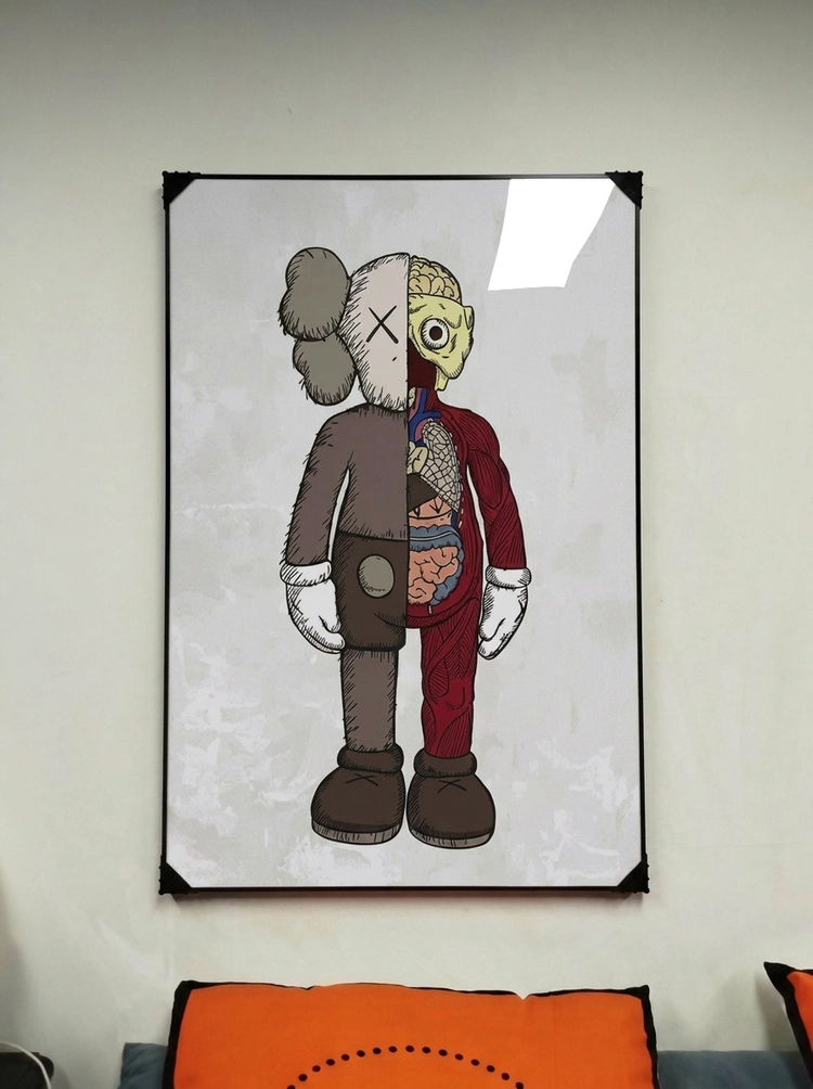 그림 액자 팝아트 인테리어소품 카우스 심슨가족 캐릭터그림 캐릭터액자 대형 거실 벽걸이 포인트 인테리어 아트포스터 액 이미지