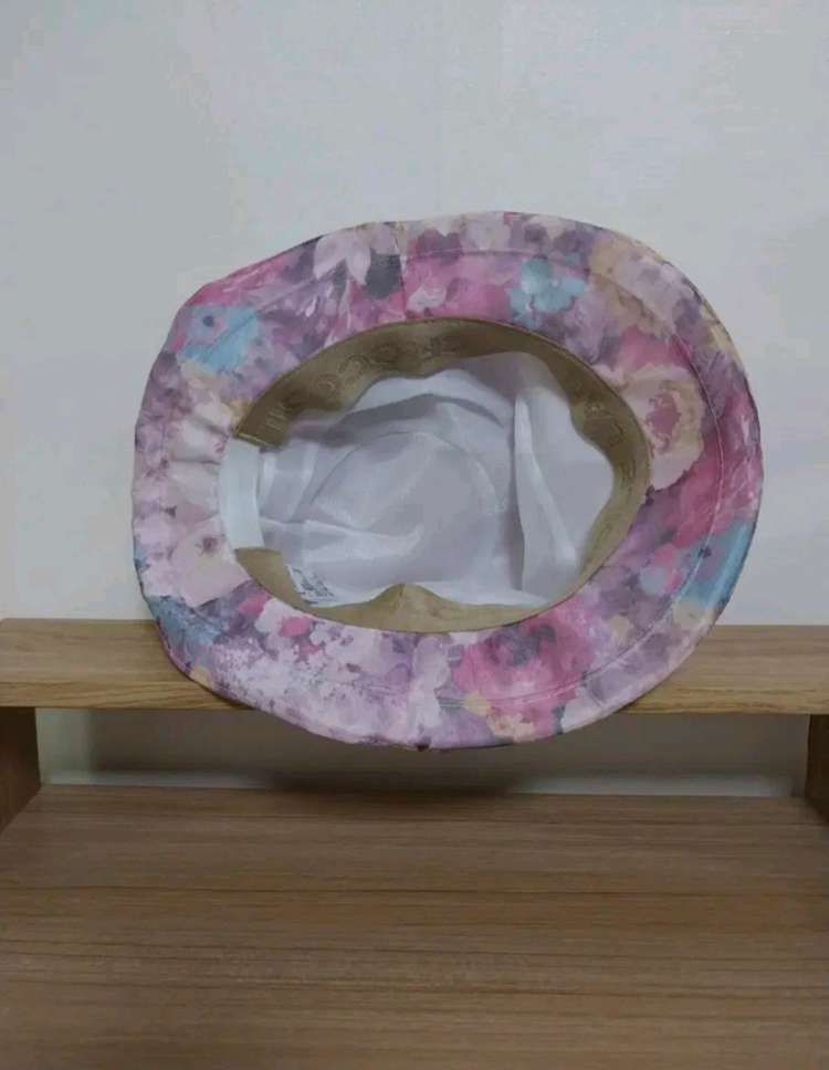 여성 크로커다일 플라워 코사지 버킷햇 벙거지모자 이미지