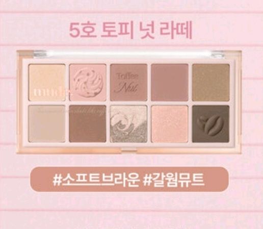 [뮤드] 숄 모먼트 아이섀도우 팔레트_토피넛 라떼 이미지
