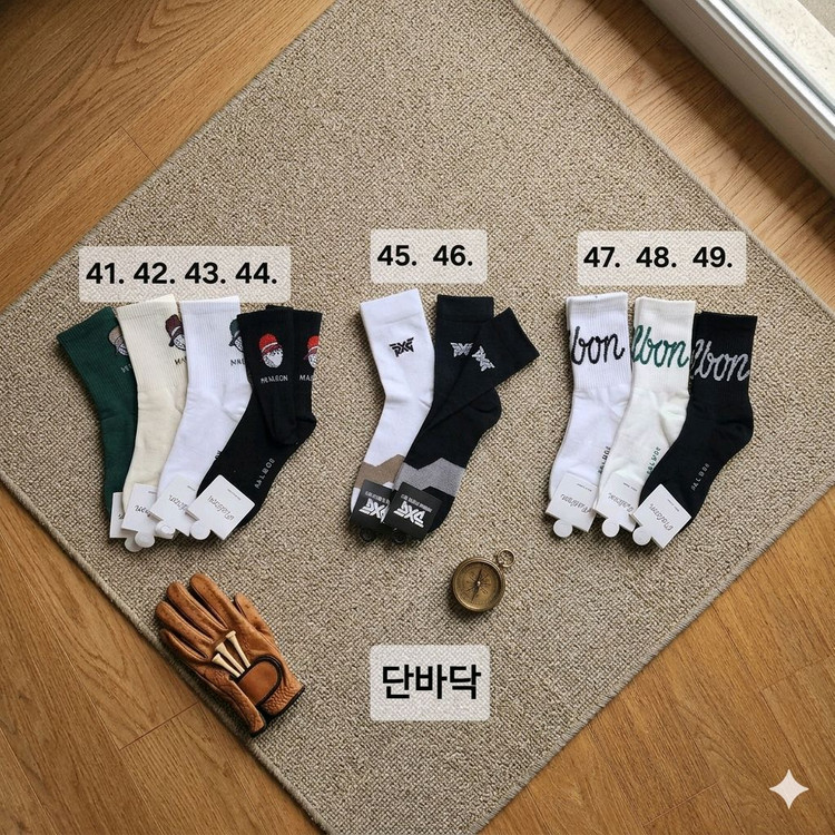 (5+1 이벤트!)52종/말본 타이틀 pxg 골프 니삭스 양말 이미지