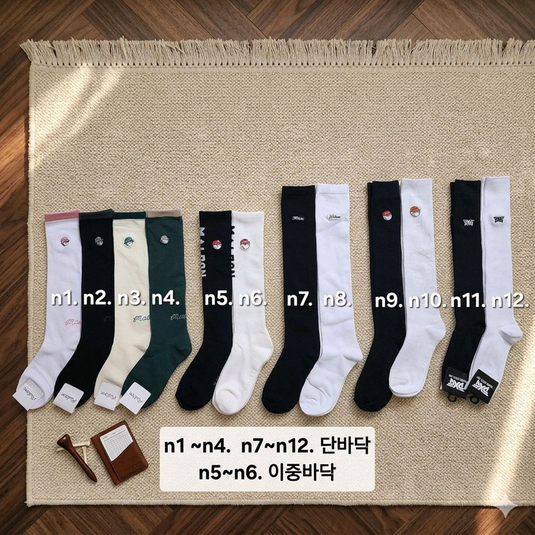 (5+1 이벤트!)52종/말본 타이틀 pxg 골프 니삭스 양말 이미지