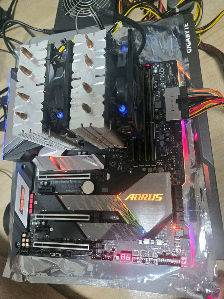 기가바이트 어로스 Z390 익스트림 메인보드& i9 9900k 셋 팔아요 이미지
