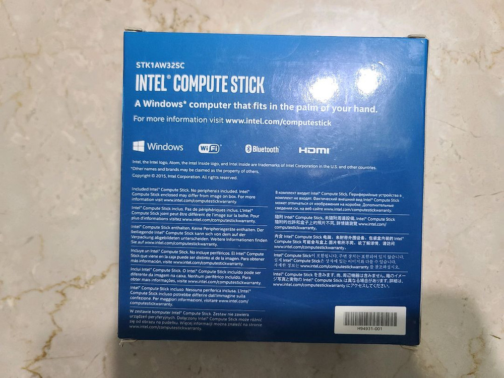 인텔 intel 컴퓨트 스틱 피씨 PC STCK1A32WFC 미개봉 이미지