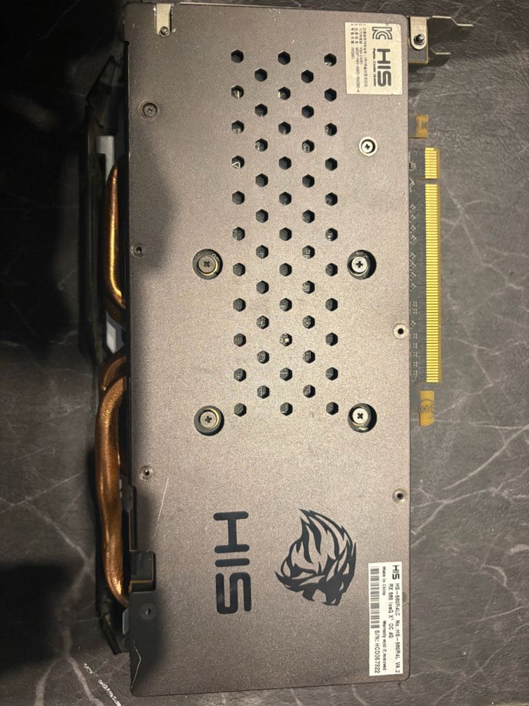HIS 라데온 rx580 4g 그래픽카드 이미지