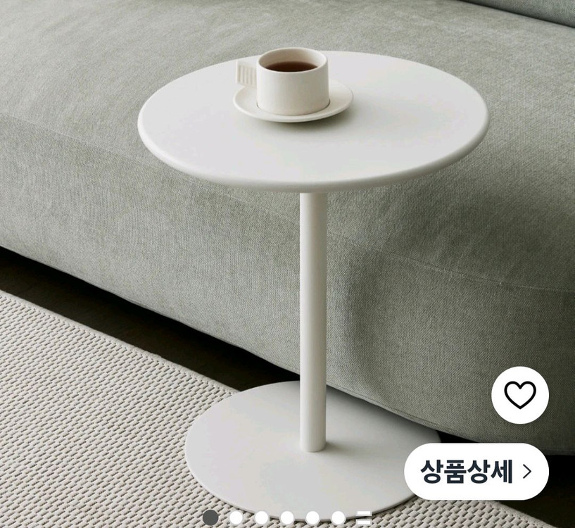 한샘 재크 라운드 사이드테이블 새상품입니다 이미지