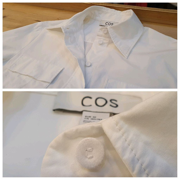 77.COS 화이트 포켓셔츠 이미지