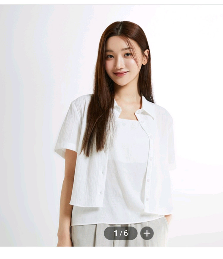 스파오 반팔 셔츠 이미지