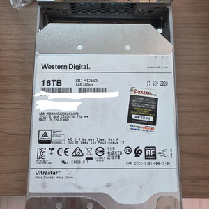 Western Digital 16TB DC HC550(SAS) 2개 이미지