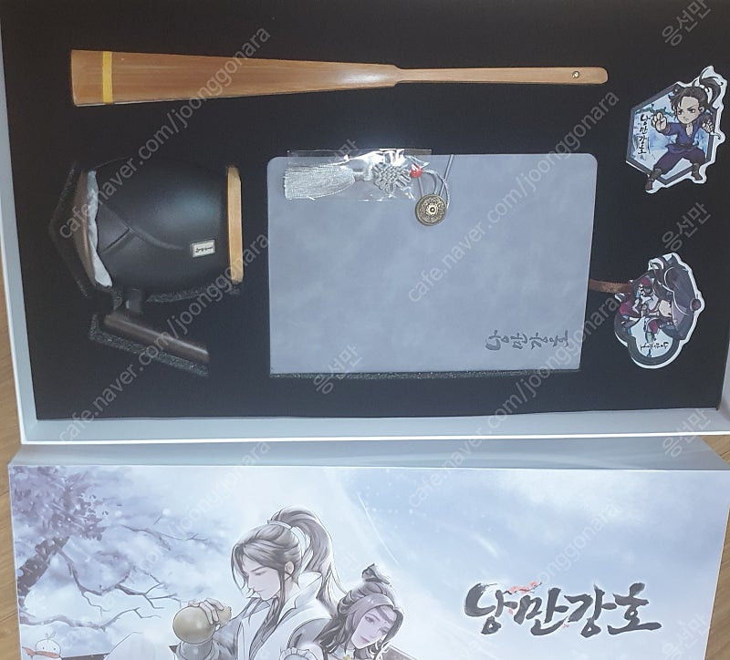 낭만강호 굿즈 찻잔 수첩 부채 아크릴 이미지