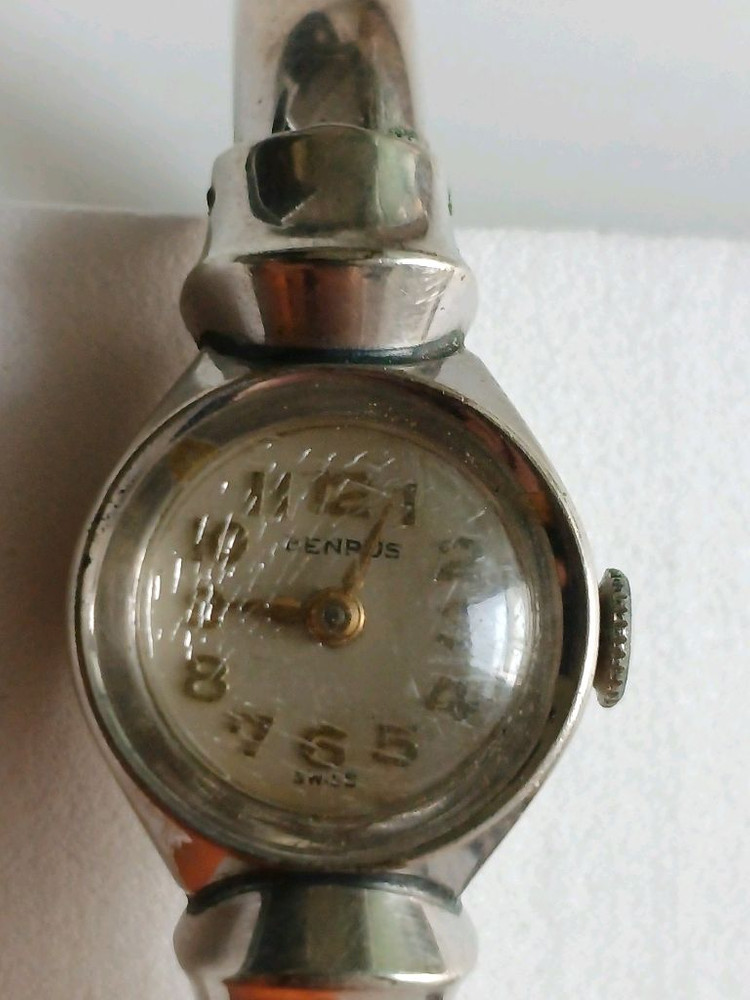 1940~50년대 BENRUS 빈티지 여성용 뱅글 시계아르데코 감성 / 스위스 무브먼트 / 10K RGP 케이스 이미지