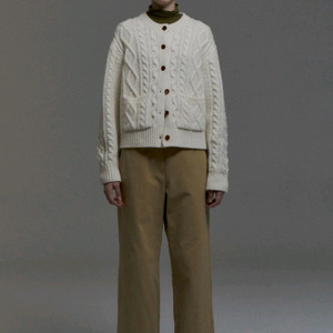 The Rye 더라이 케이블 라운드 가디건(아이보리) 이미지