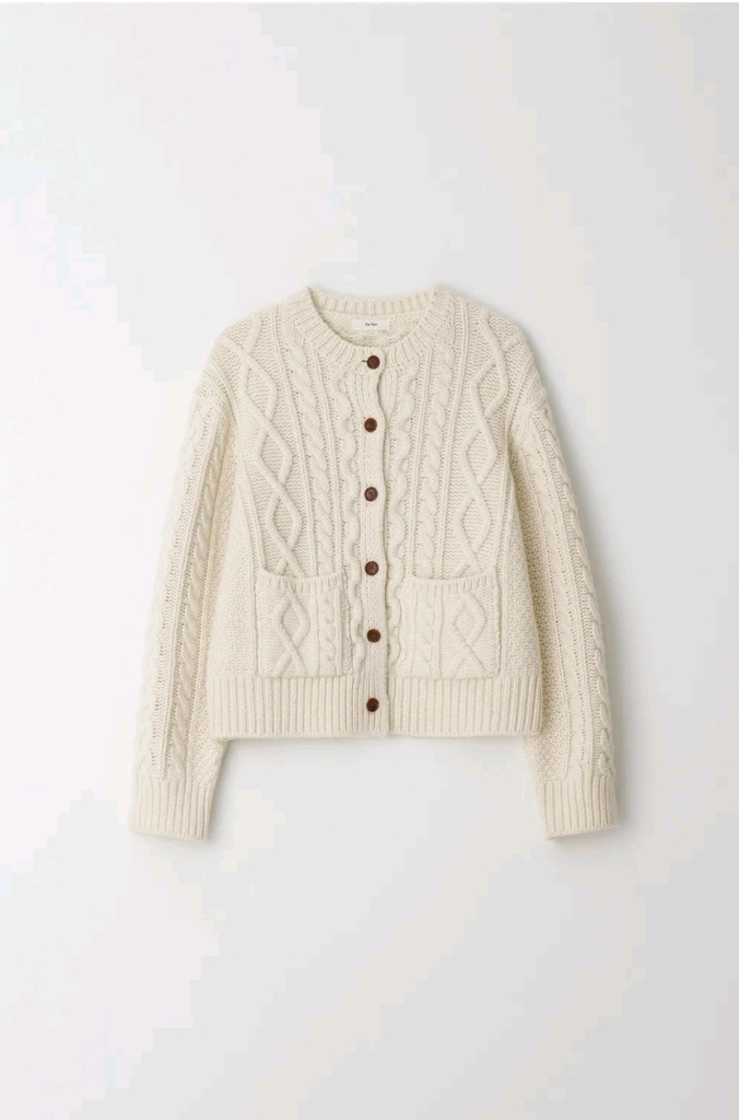 The Rye 더라이 케이블 라운드 가디건(아이보리) 이미지