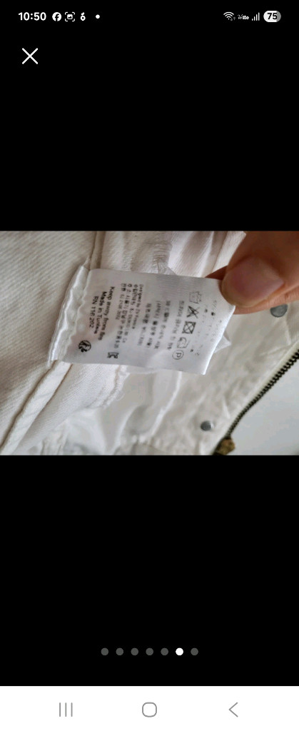 (정품)ZADIG&VOLTAIRE 화이트 데님 자켓 M사이즈 44-66 이미지
