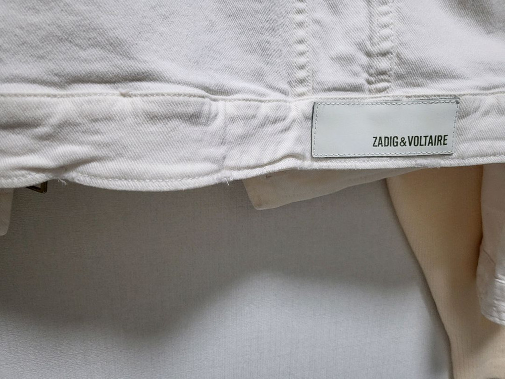 (정품)ZADIG&VOLTAIRE 화이트 데님 자켓 M사이즈 44-66 이미지