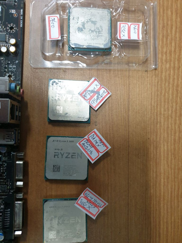 택포) 고장 cpu 5개 메인보드 1개 일괄로 팝니다 (내용참조) 이미지