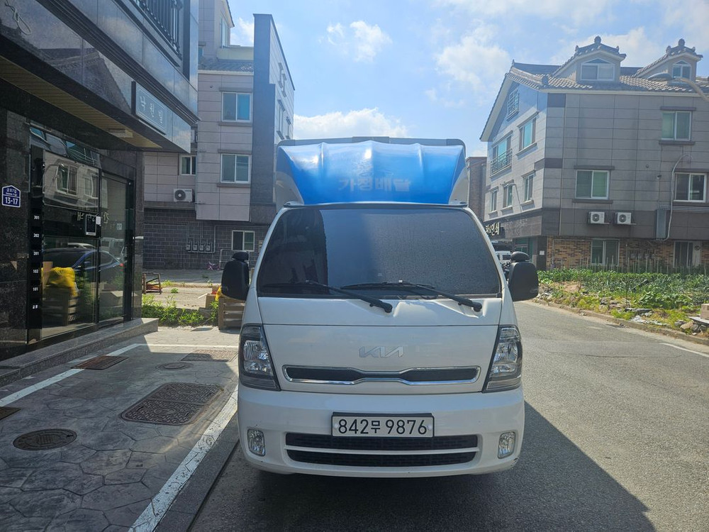 더 뉴 봉고3 화물 1톤 탑차 LPG 킹캡 초장축 GL 자동 유압식 윙바디 이미지