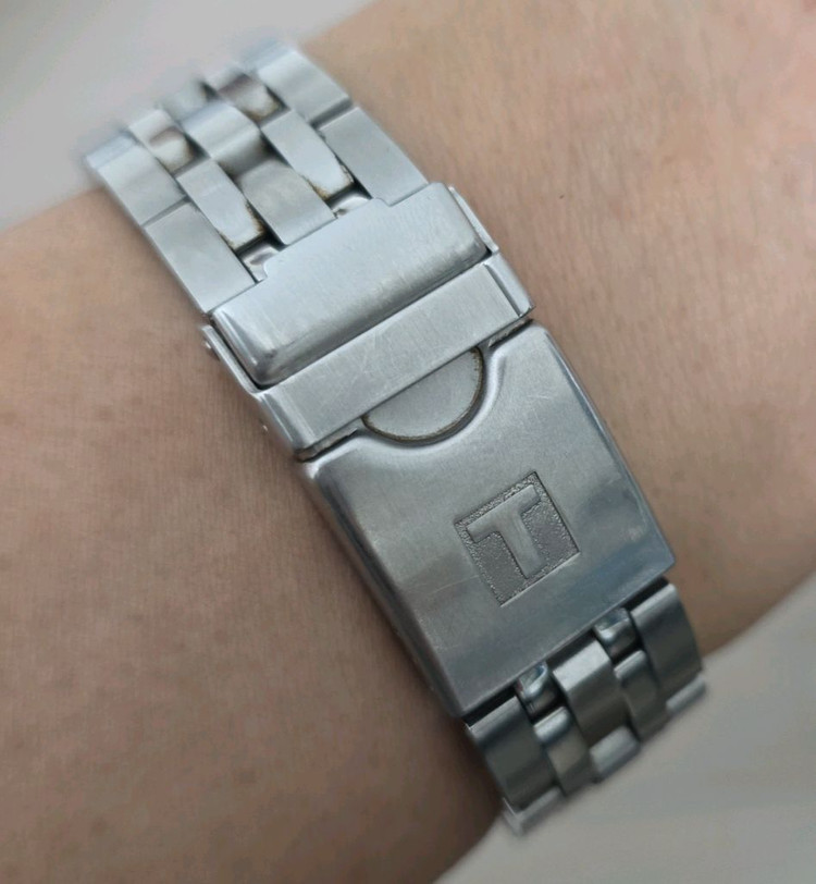 티쏘 (TISSOT) PRC200 쿼츠 크로노그래프 검판메탈 시계 (보증서) 이미지