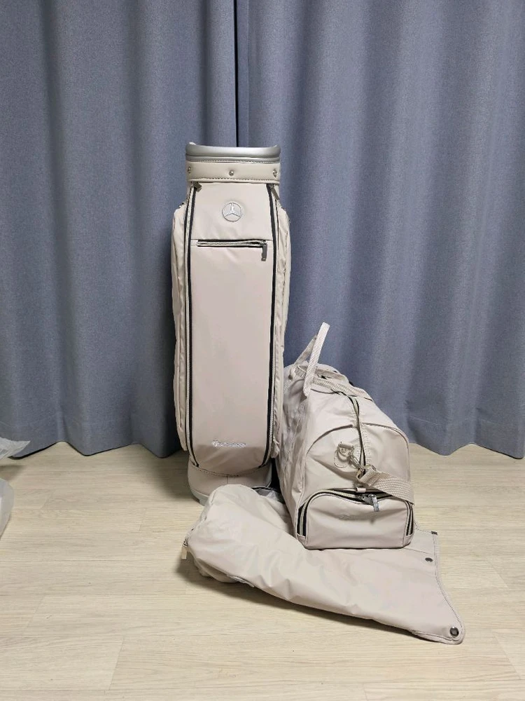 벤츠 골프백 보스턴백 세트 베이지 색상 새상품 판매해요 이미지