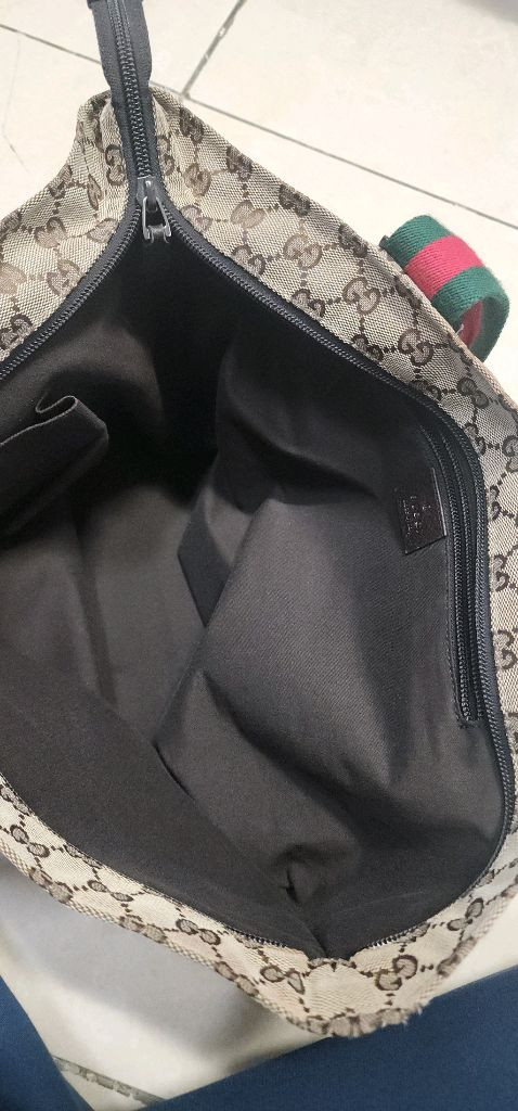 구찌 캔버스 웹 토드백 이미지