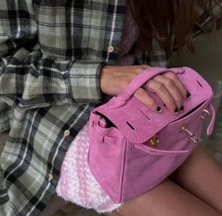 페퍼윤윤 투머치토커 스웨이드 백 미니가방 이미지