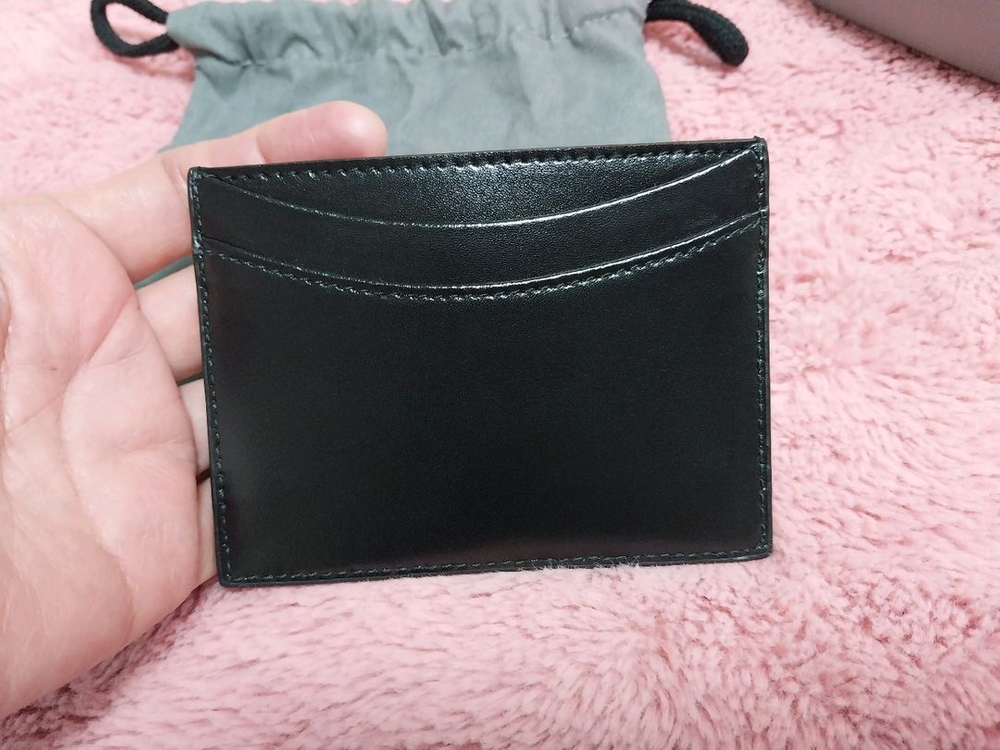 발렌시아가 B골드로고 카드지갑 이미지