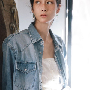 얼바닉30 Western Denim Shirt (Light Blue) 웨스턴 데님셔츠 이미지