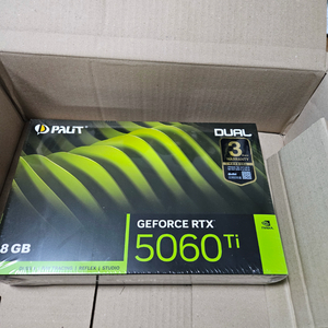 미개봉 Palit RTX 5060 Ti DUAL OC 8GB 이미지