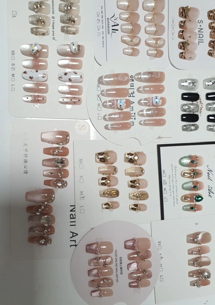 수제 네일팁 새상품 명.키 이미지