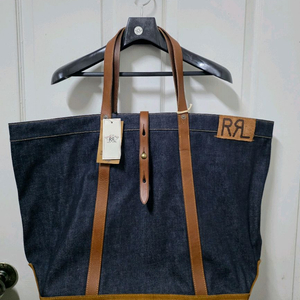 RRL 데님 토트백 택달린 새상품 이미지