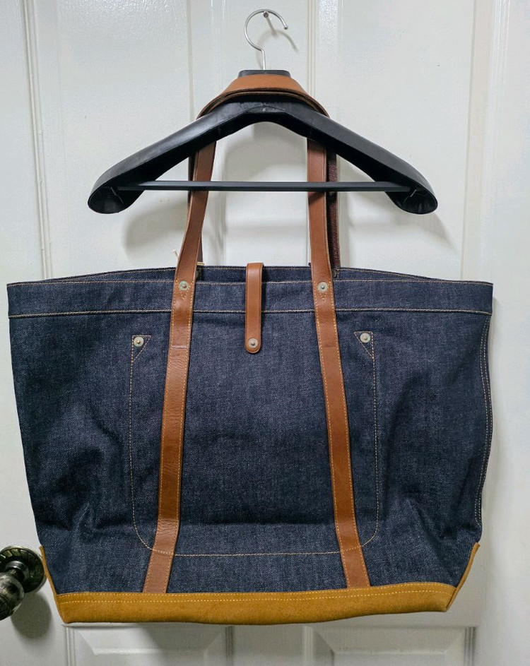 RRL 데님 토트백 택달린 새상품 이미지