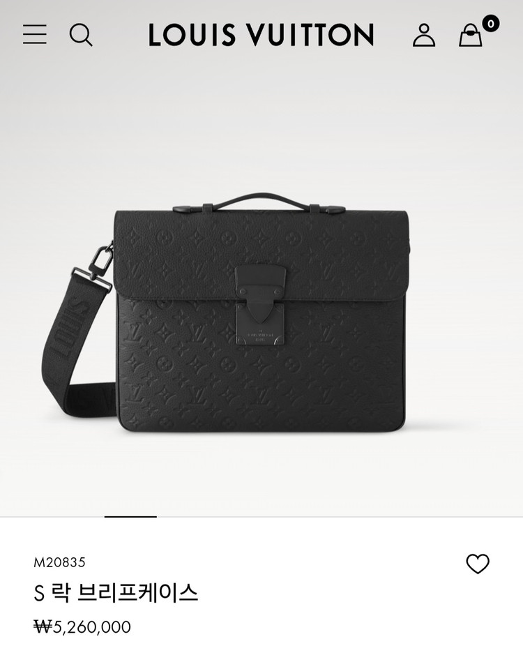루이비통 토리옹 S락 브리프케이스 크로스백 이미지