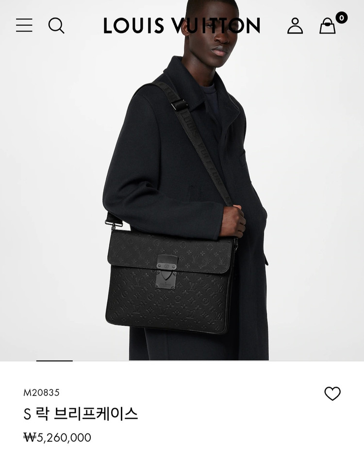루이비통 토리옹 S락 브리프케이스 크로스백 이미지
