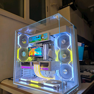9800x3d rtx 5080 rtx5080 리안리 화이트 본체 이미지