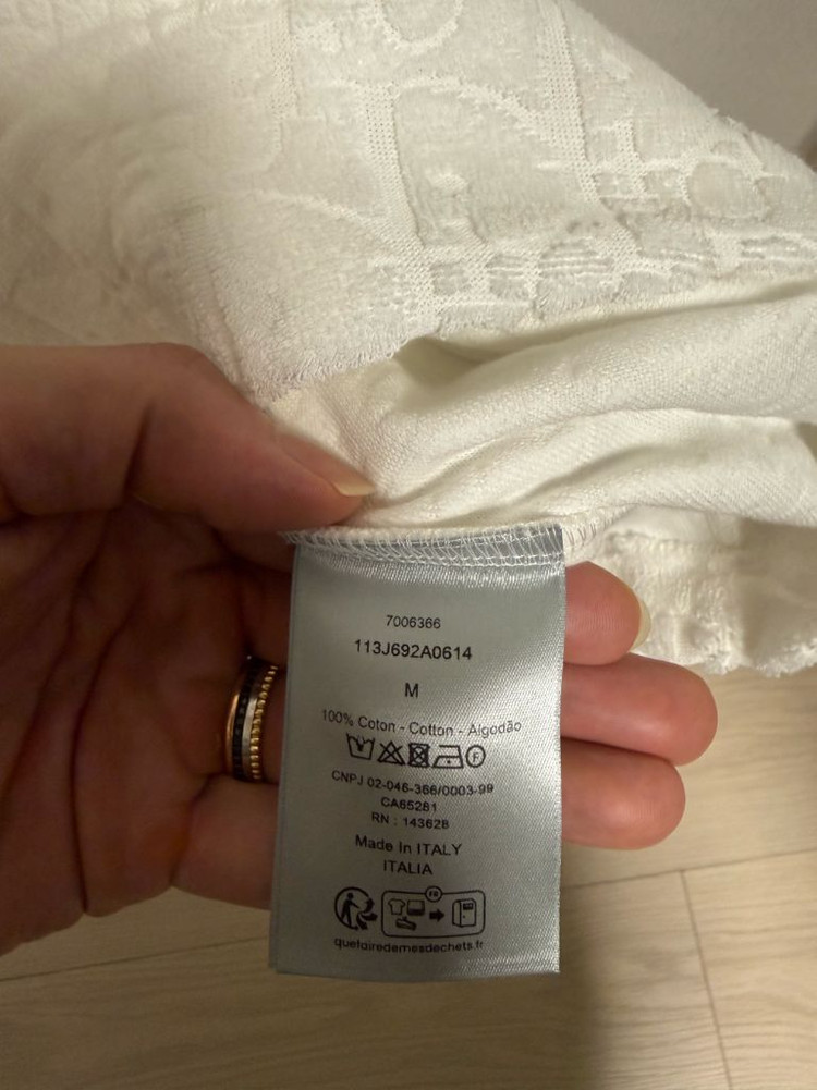 디올 오블리크 테리반팔티 M사이즈 이미지
