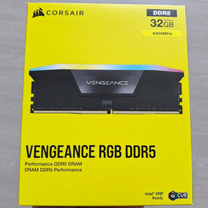 미개봉 커세어 ddr5 32g 6400 cl36 RGB (16x2) intel xmp icue 이미지