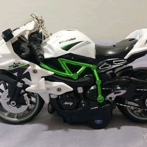 가와사키(Kawasaki)의 슈퍼바이크 모델인 닌자(Ninja) H2R을 재현한 오토바이 다이캐스트(키링)모델명: 이미지