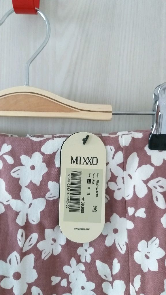 [택있음]미쏘MIXXO 플라워 패턴 스커트 S 이미지