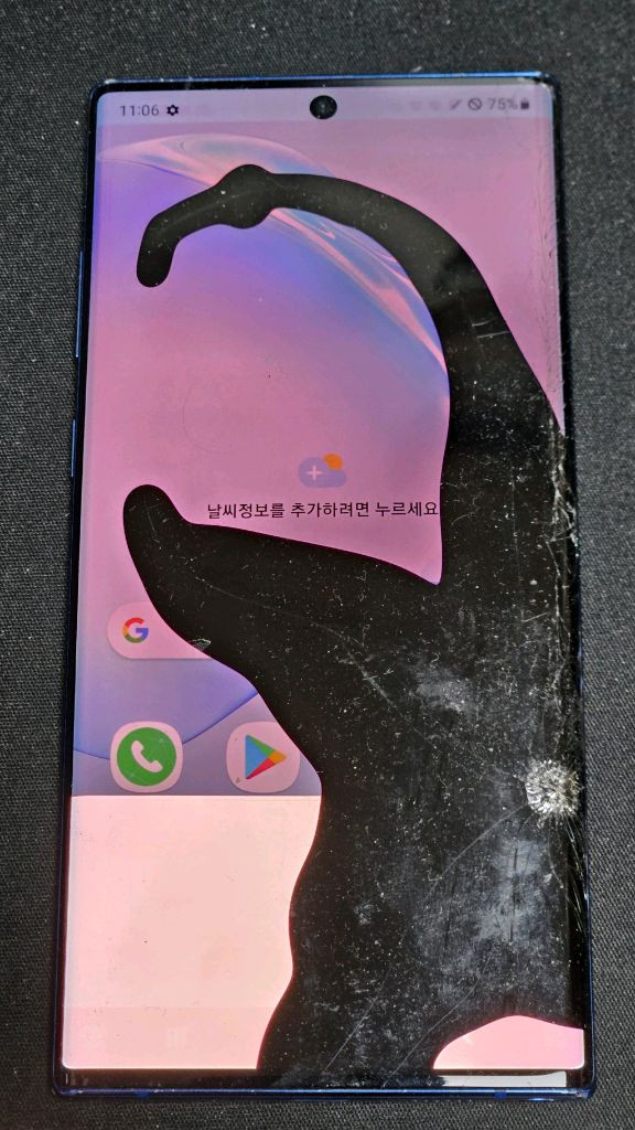 갤럭시 노트10 플러스 256gb 액정파손 부품용 덱스용 이미지