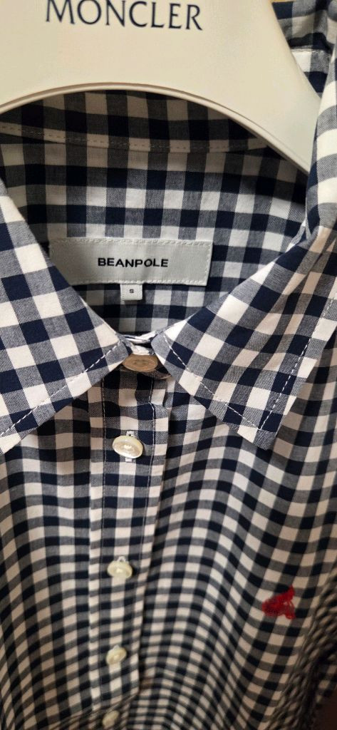 [새상품] 빈폴레이디스 깅엄체크 네이비색 셔츠팝니다. (Size S) 이미지