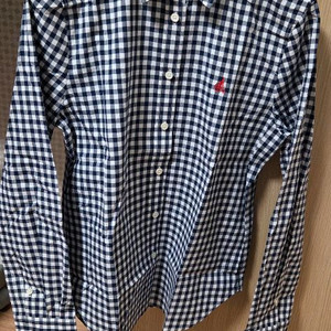 [새상품] 빈폴레이디스 깅엄체크 네이비색 셔츠팝니다. (Size S) 이미지
