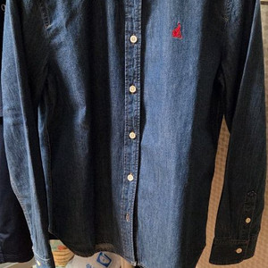 [새상품] 빈폴레이디스 인디고 데님 셔츠팝니다. (Size S) 이미지