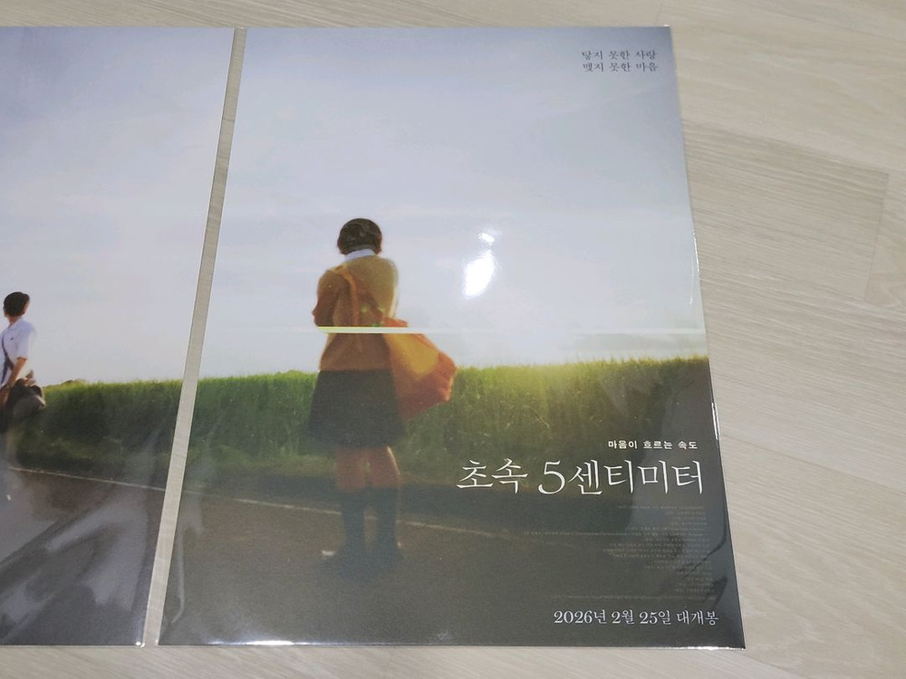 [전용박스 안전포장] 초속5센티미터 포스터 2종 세트 이미지