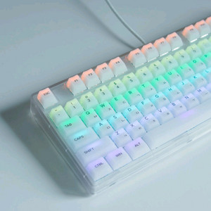 안개 매트 한글 반 투명 체리 키캡 LED 독거미 기계식 키보드 용 이미지