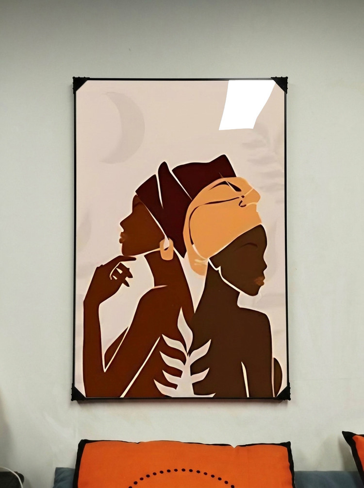 그림 액자 팝아트 인테리어소품 흑인여성그림 인물액자 모던아트 대형 포스터 거실 카페 벽걸이 장식용으로 아주 좋아요 이미지